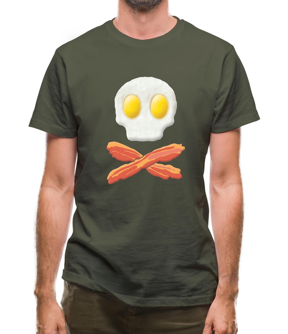 Eggs Bacon Skull And Bones Mens T-Shirt Eggs Bacon Skull And Bones Mens T-Shirt