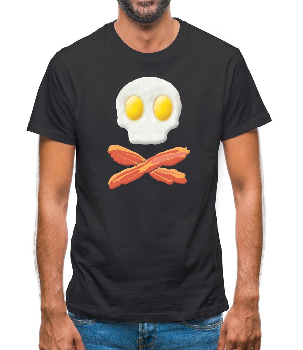 Eggs Bacon Skull And Bones Mens T-Shirt Eggs Bacon Skull And Bones Mens T-Shirt
