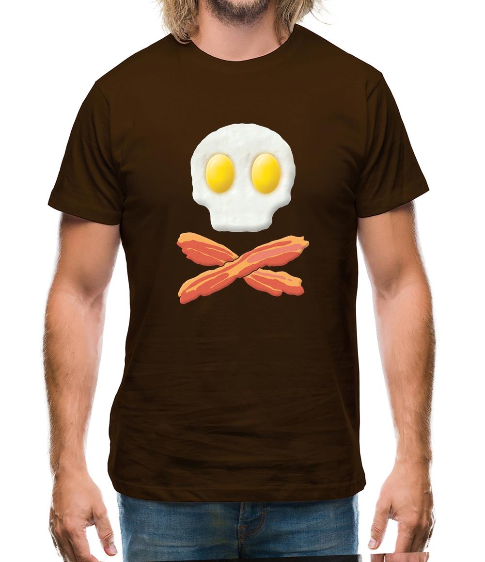 Eggs Bacon Skull And Bones Mens T-Shirt Eggs Bacon Skull And Bones Mens T-Shirt