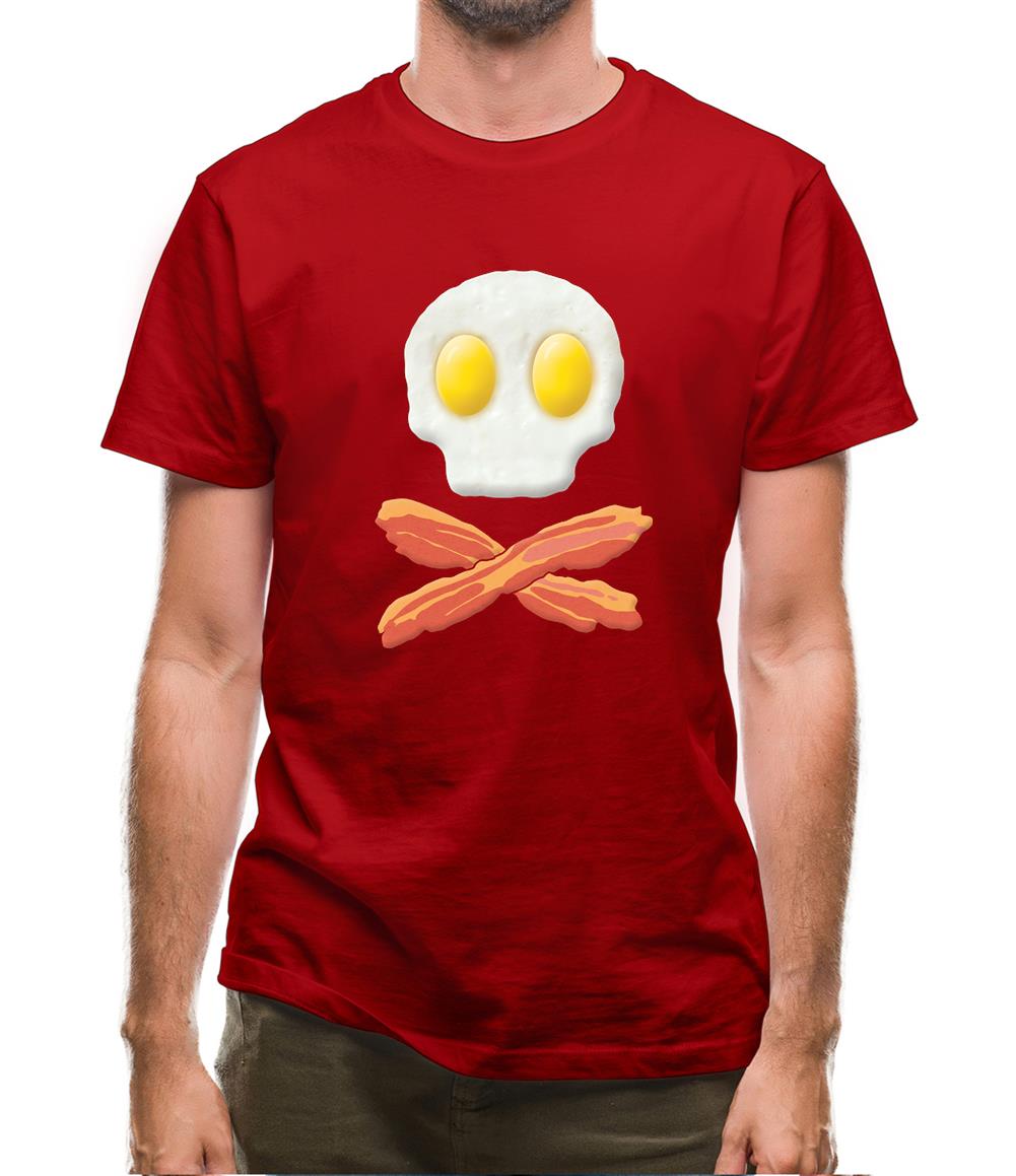 Eggs Bacon Skull And Bones Mens T-Shirt Eggs Bacon Skull And Bones Mens T-Shirt