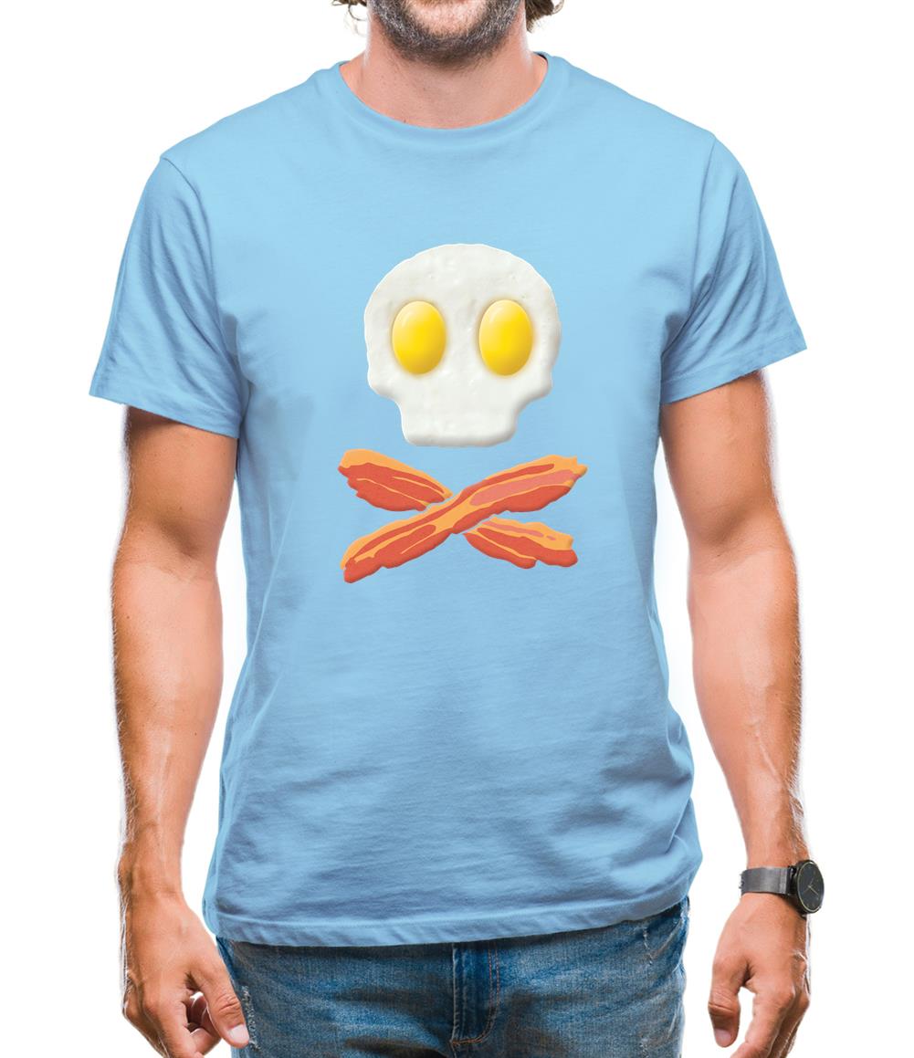 Eggs Bacon Skull And Bones Mens T-Shirt Eggs Bacon Skull And Bones Mens T-Shirt