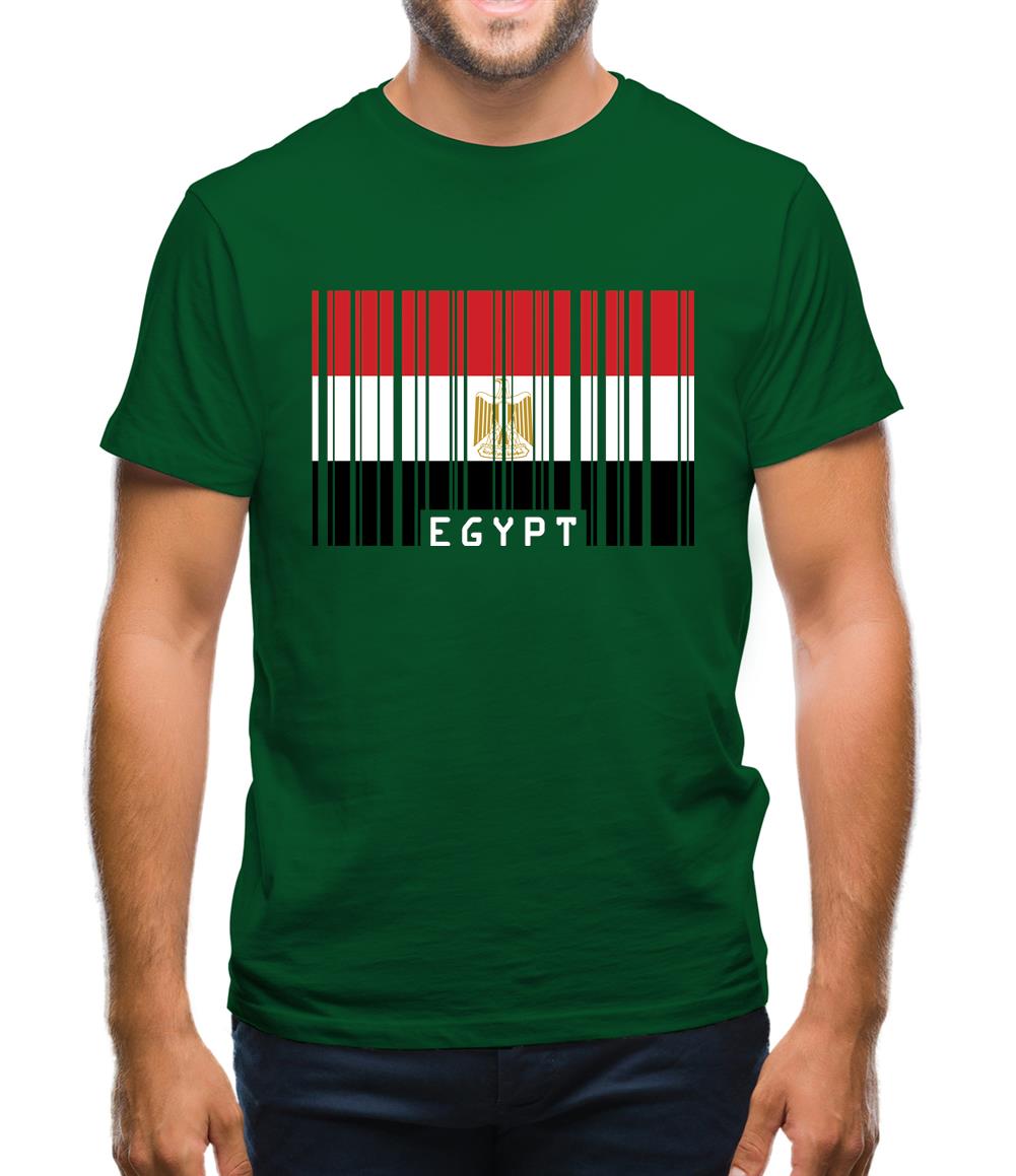 Egypt Barcode Style Flag Mens T-Shirt Egypt Barcode Style Flag Mens T-Shirt