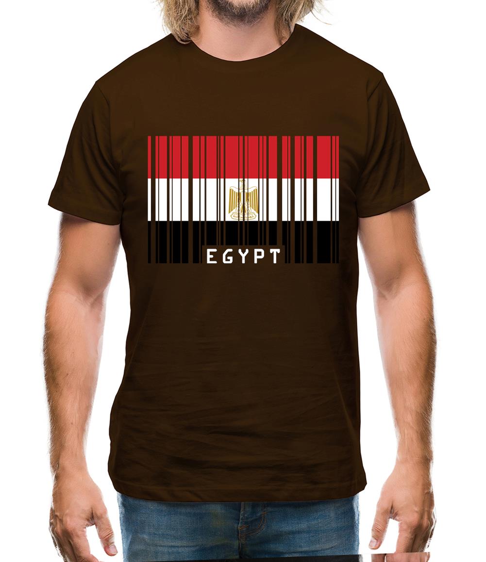 Egypt Barcode Style Flag Mens T-Shirt Egypt Barcode Style Flag Mens T-Shirt