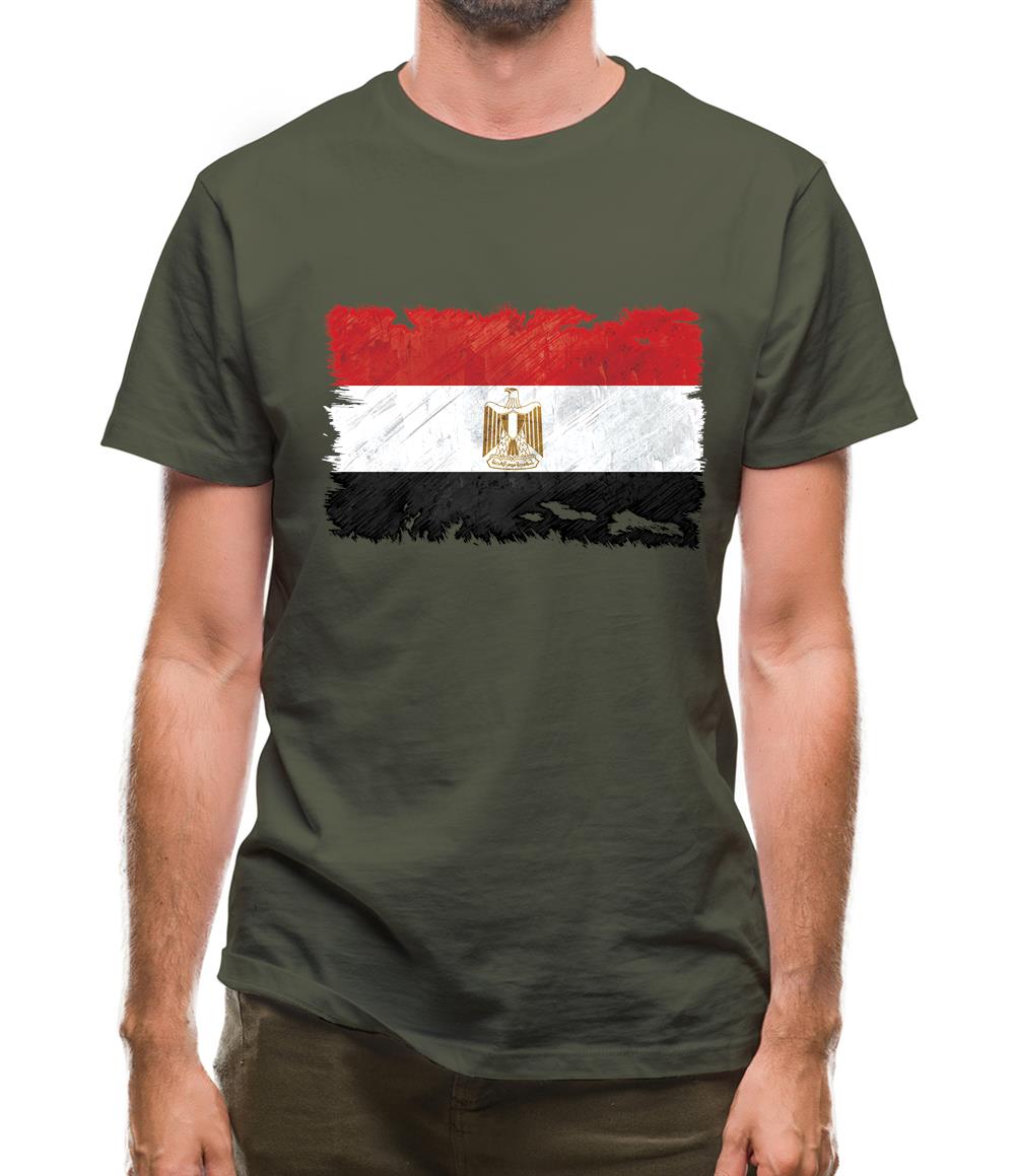 Egypt Grunge Style Flag Mens T-Shirt Egypt Grunge Style Flag Mens T-Shirt