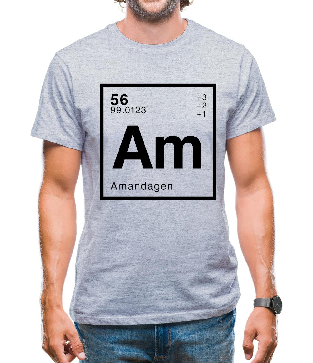 Amanda - Periodic Element Mens T-Shirt Amanda - Periodic Element Mens T-Shirt