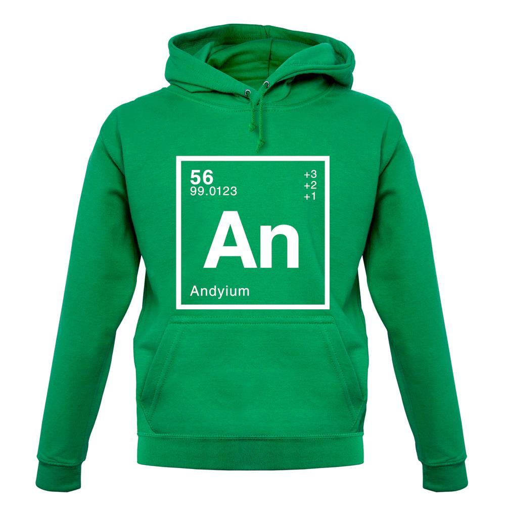 Andy - Periodic Element unisex hoodie Andy - Periodic Element unisex hoodie