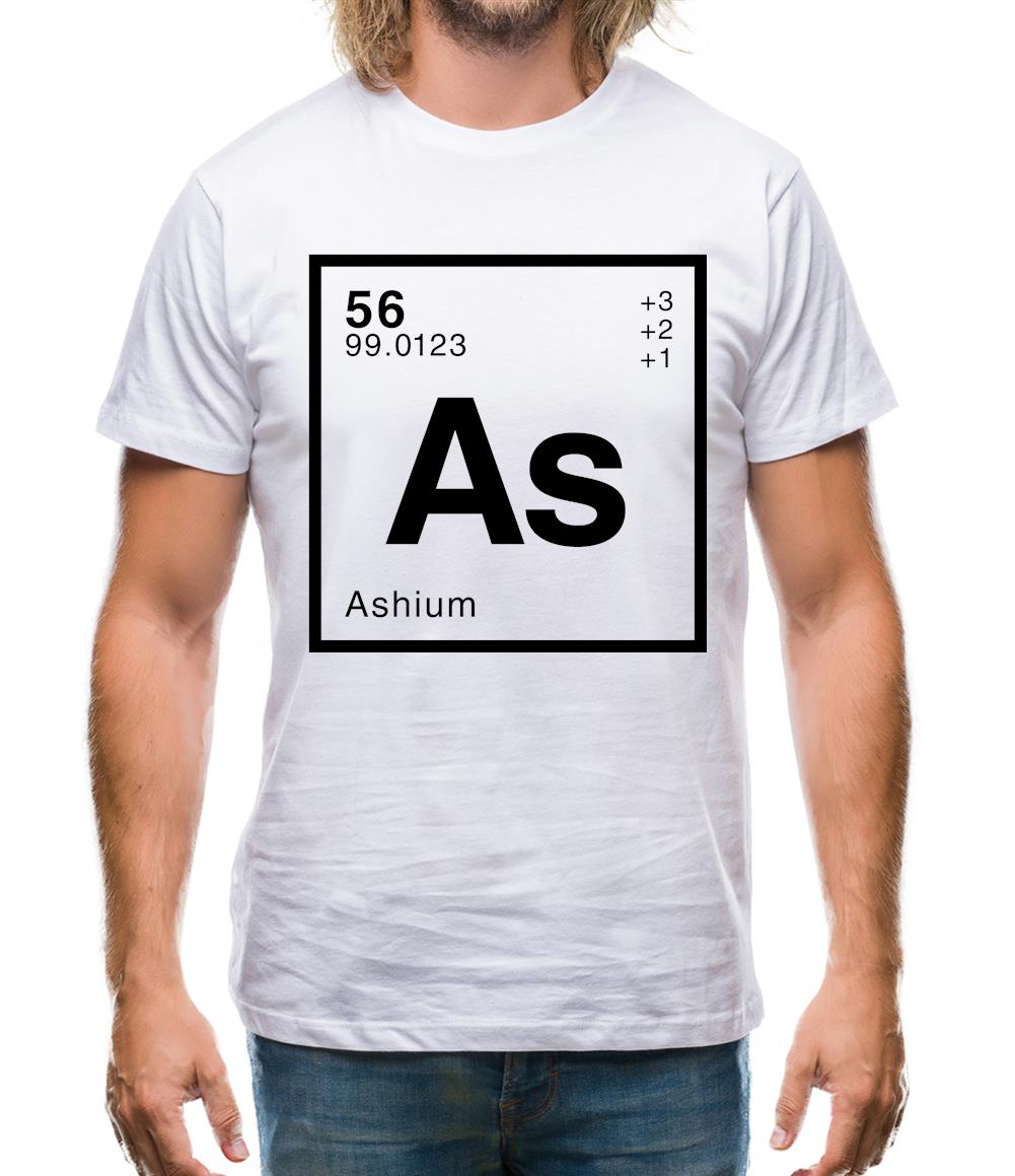 Ash - Periodic Element Mens T-Shirt Ash - Periodic Element Mens T-Shirt