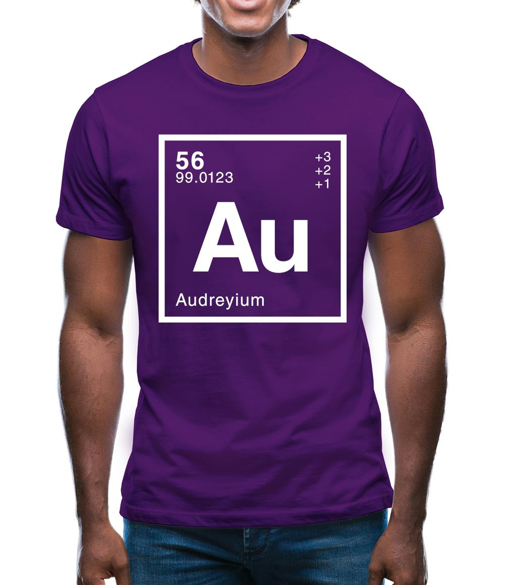 Audrey - Periodic Element Mens T-Shirt Audrey - Periodic Element Mens T-Shirt