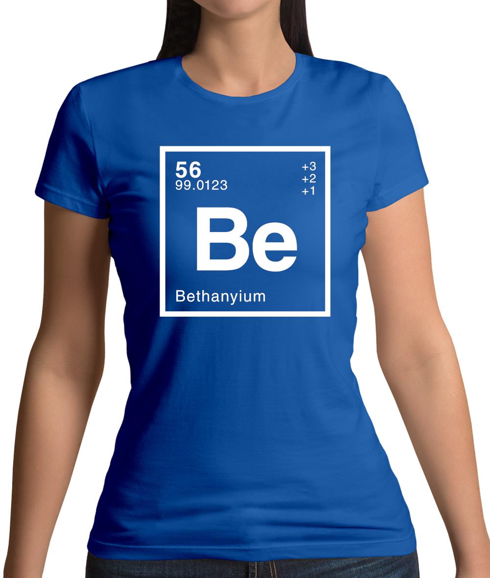 Bethany - Periodic Element Womens T-Shirt Bethany - Periodic Element Womens T-Shirt
