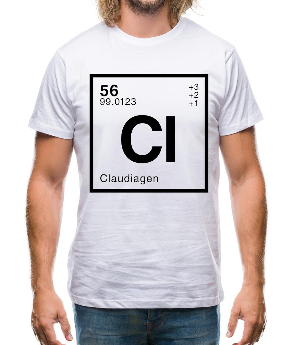 Claudia - Periodic Element Mens T-Shirt Claudia - Periodic Element Mens T-Shirt
