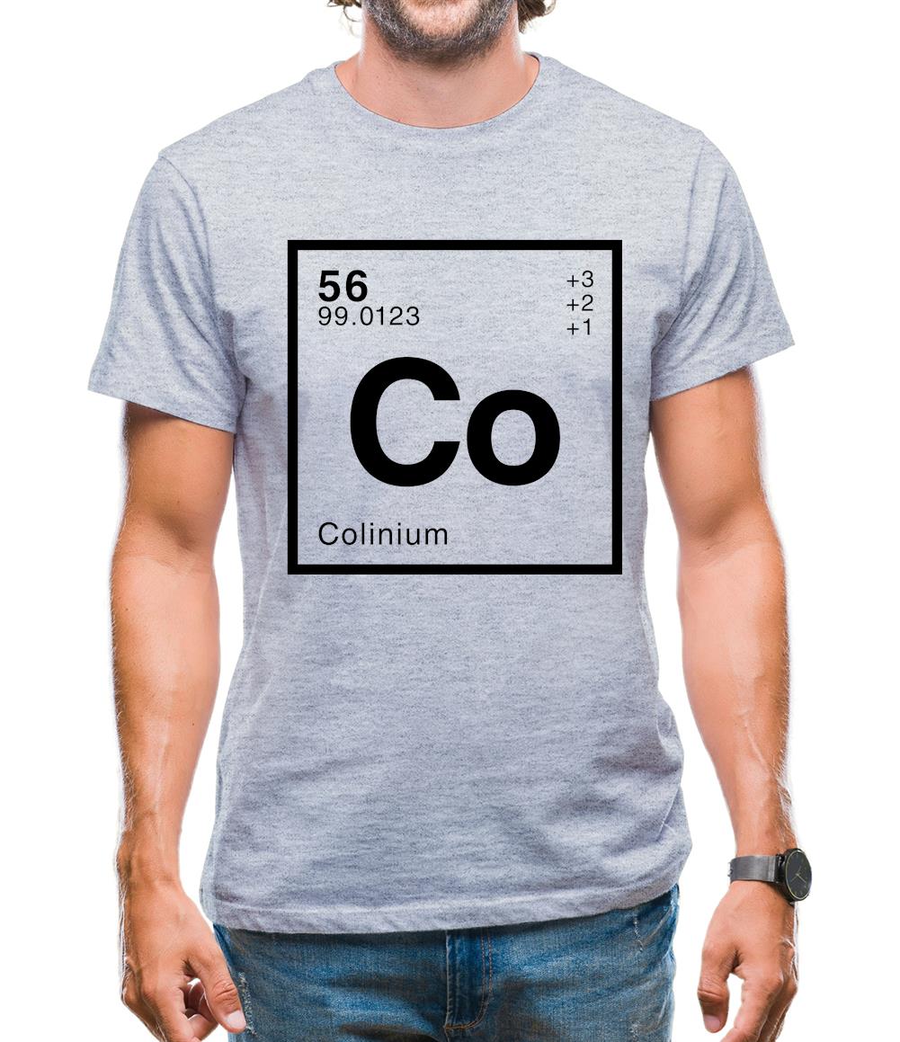 Colin - Periodic Element Mens T-Shirt Colin - Periodic Element Mens T-Shirt