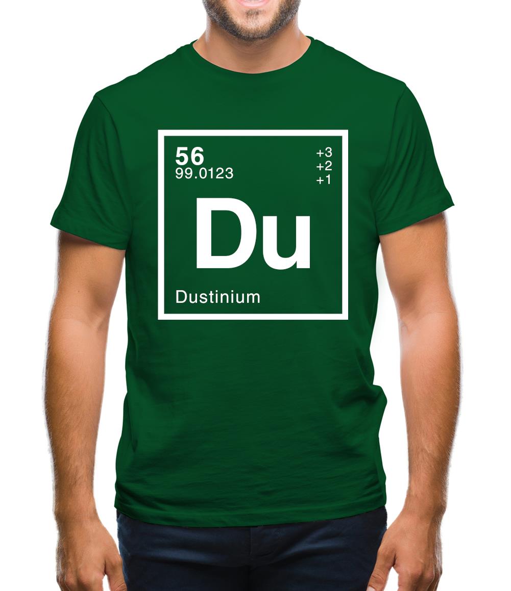 Dustin - Periodic Element Mens T-Shirt Dustin - Periodic Element Mens T-Shirt