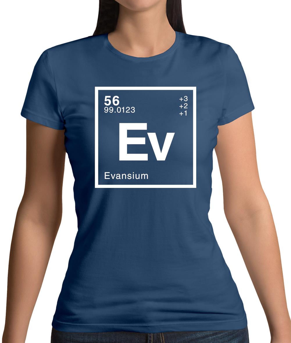 Evans - Periodic Element Womens T-Shirt Evans - Periodic Element Womens T-Shirt