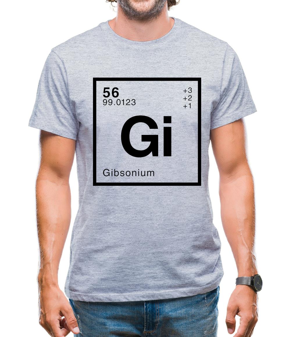 Gibson - Periodic Element Mens T-Shirt Gibson - Periodic Element Mens T-Shirt