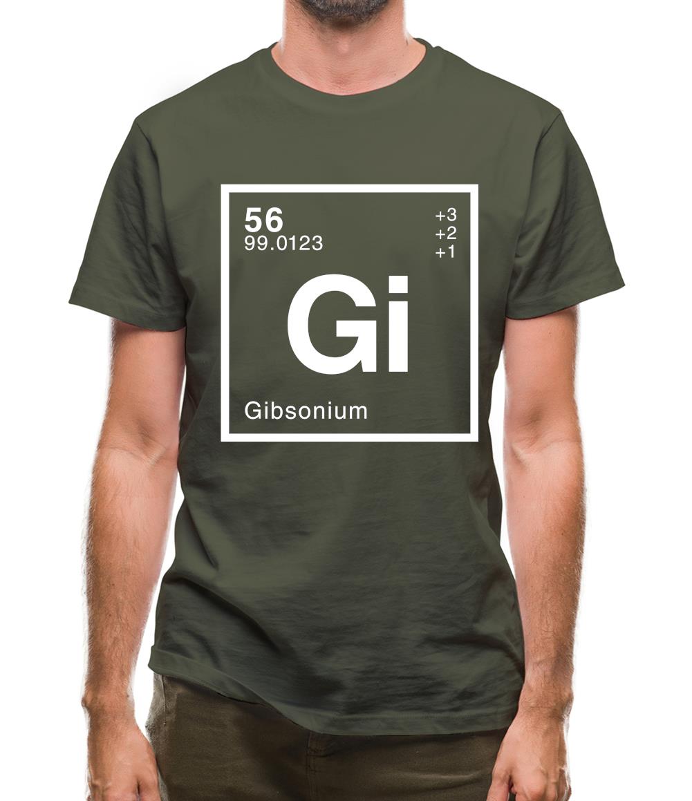 Gibson - Periodic Element Mens T-Shirt Gibson - Periodic Element Mens T-Shirt