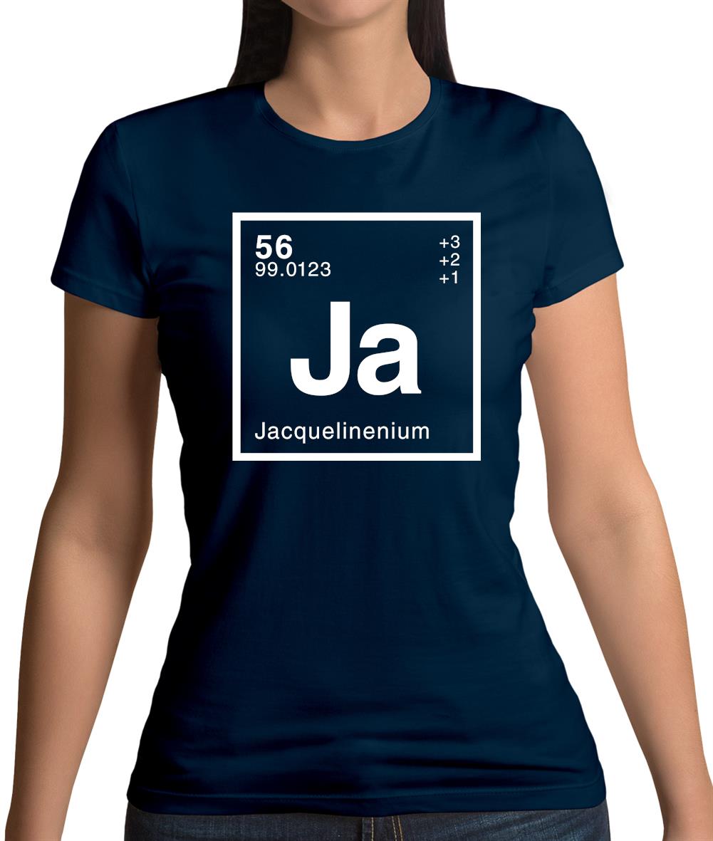 Jacqueline - Periodic Element Womens T-Shirt Jacqueline - Periodic Element Womens T-Shirt