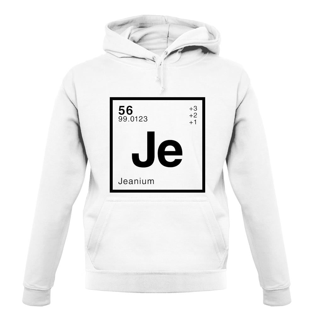 Jean - Periodic Element unisex hoodie Jean - Periodic Element unisex hoodie