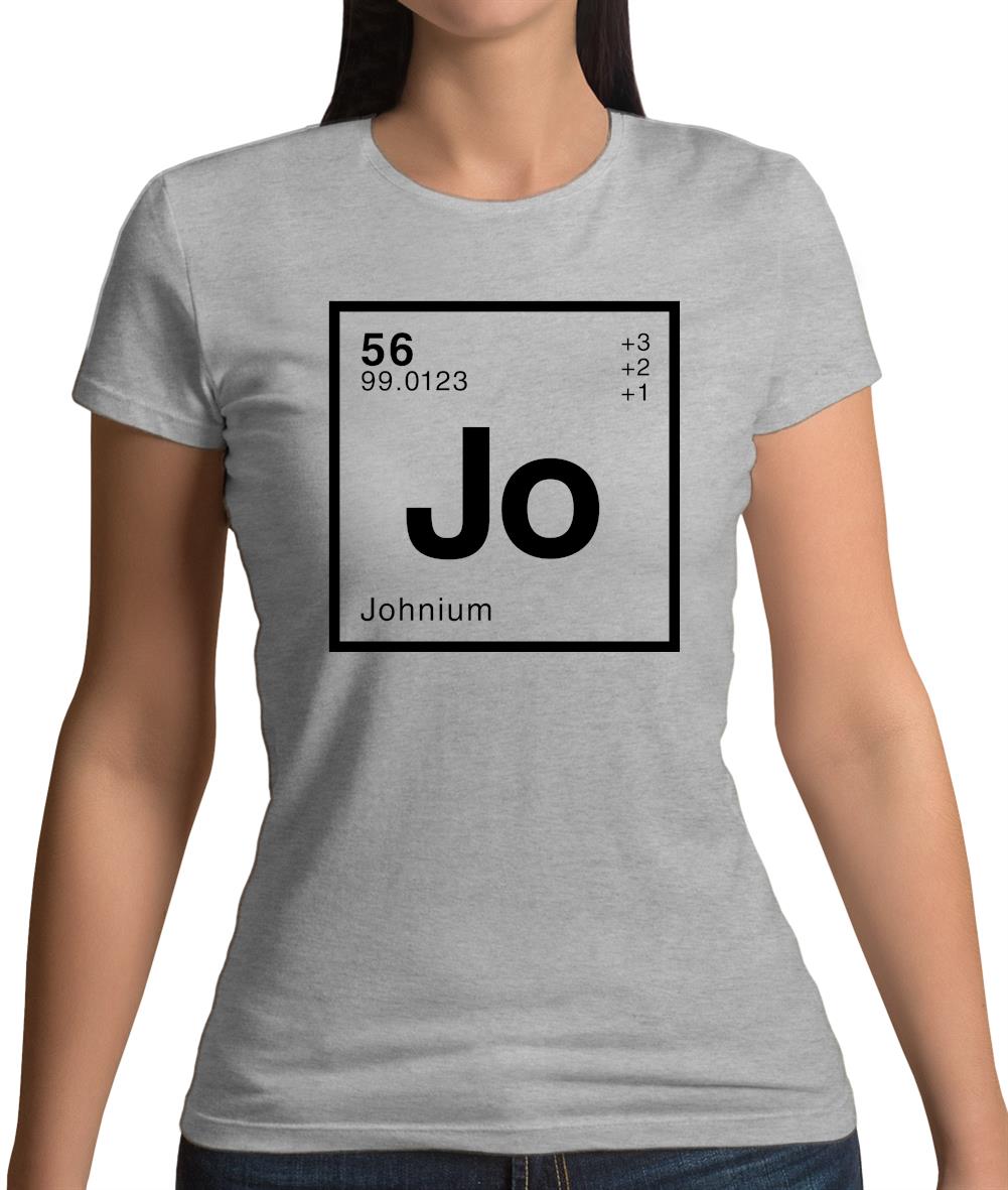 John - Periodic Element Womens T-Shirt John - Periodic Element Womens T-Shirt