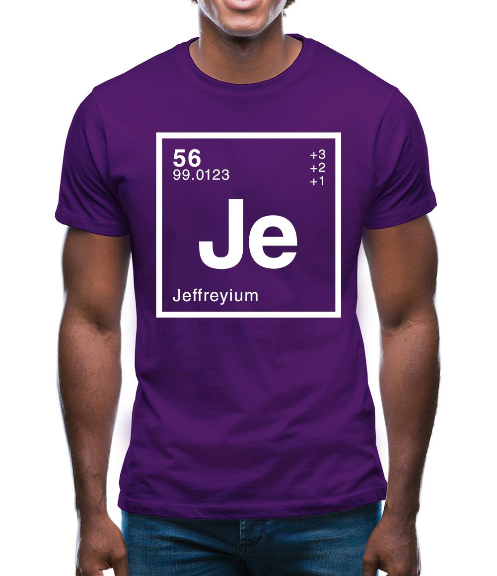 Jeffrey - Periodic Element Mens T-Shirt Jeffrey - Periodic Element Mens T-Shirt