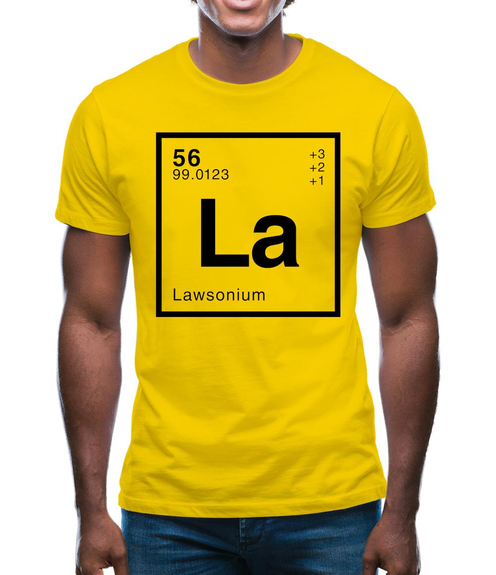 Lawson - Periodic Element Mens T-Shirt Lawson - Periodic Element Mens T-Shirt