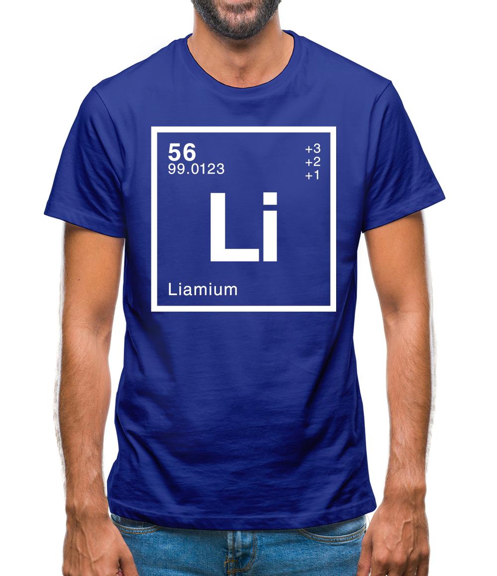 Liam - Periodic Element Mens T-Shirt Liam - Periodic Element Mens T-Shirt
