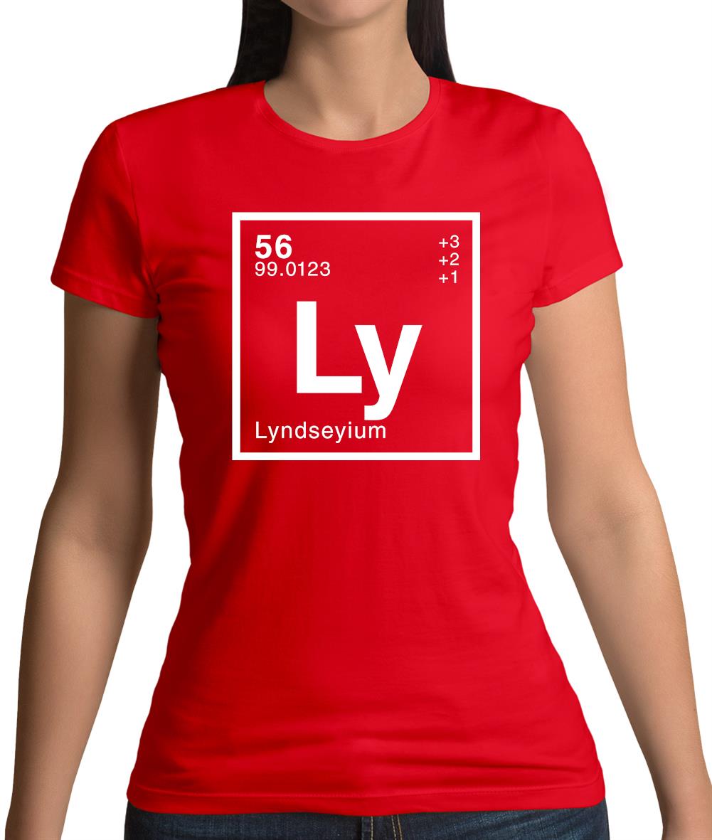 Lyndsey - Periodic Element Womens T-Shirt Lyndsey - Periodic Element Womens T-Shirt