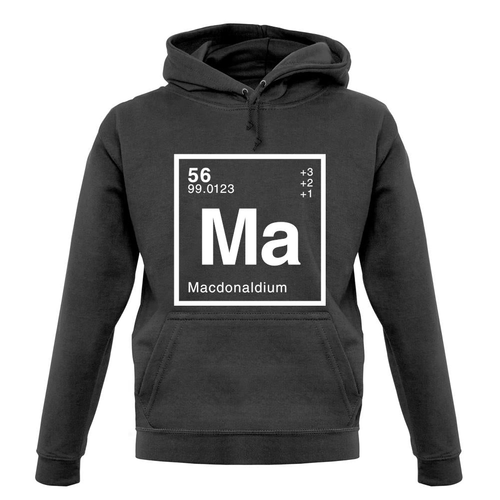 Macdonald - Periodic Element unisex hoodie Macdonald - Periodic Element unisex hoodie