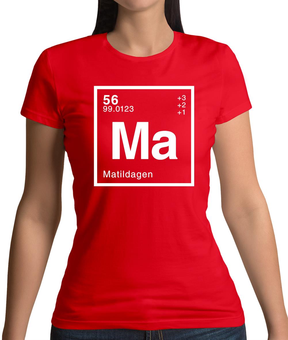 Matilda - Periodic Element Womens T-Shirt Matilda - Periodic Element Womens T-Shirt