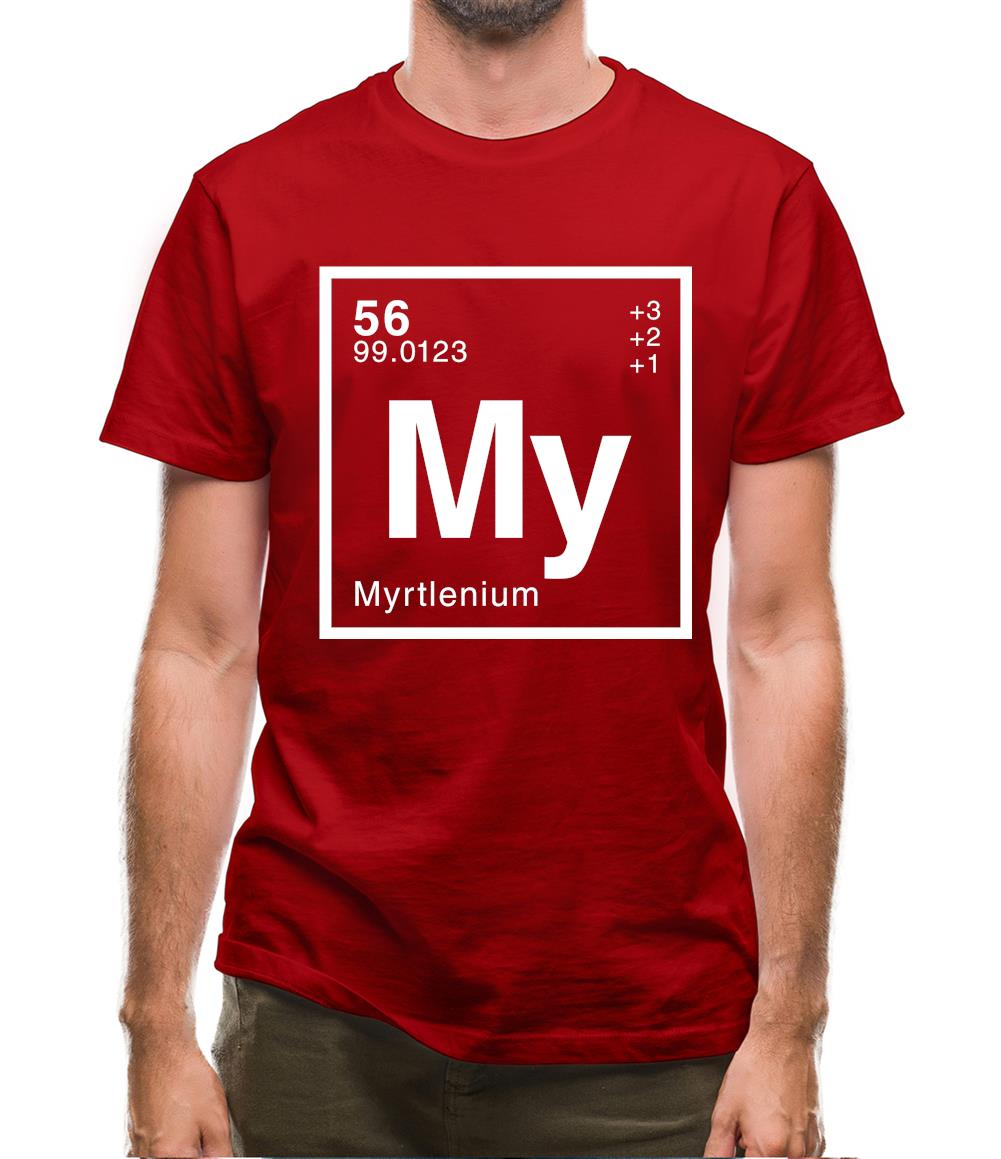 Myrtle - Periodic Element Mens T-Shirt Myrtle - Periodic Element Mens T-Shirt