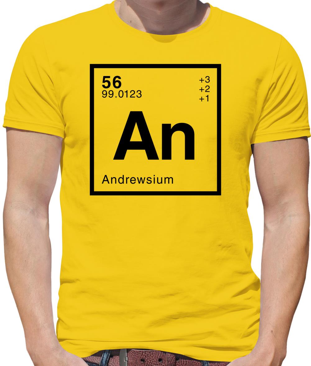 Andrews - Periodic Element Mens T-Shirt Andrews - Periodic Element Mens T-Shirt
