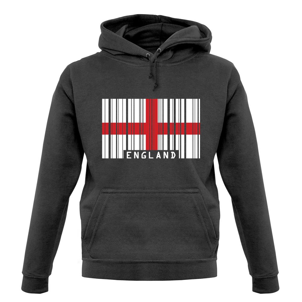 England Barcode Style Flag unisex hoodie England Barcode Style Flag unisex hoodie