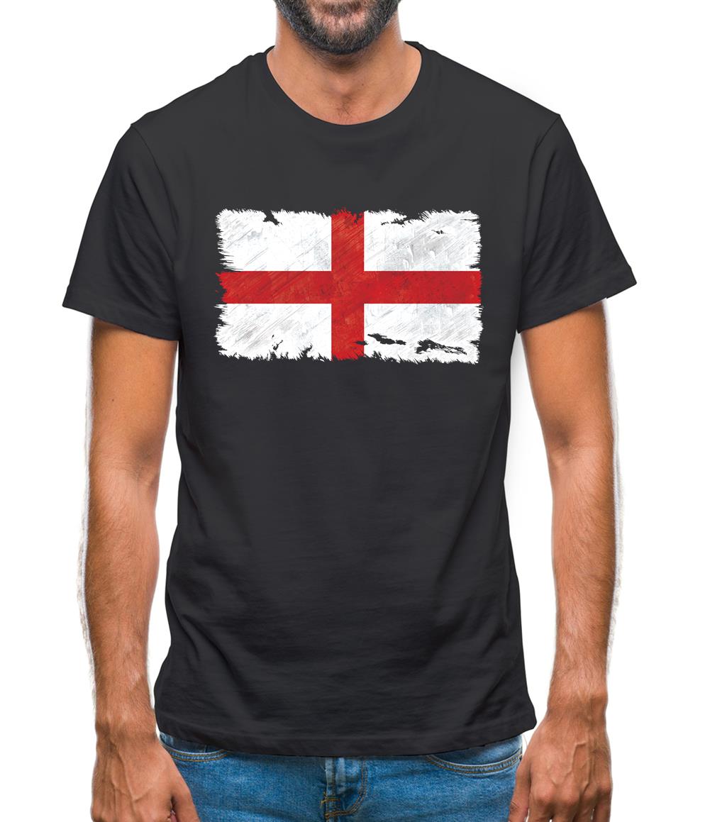 England Grunge Style Flag Mens T-Shirt England Grunge Style Flag Mens T-Shirt