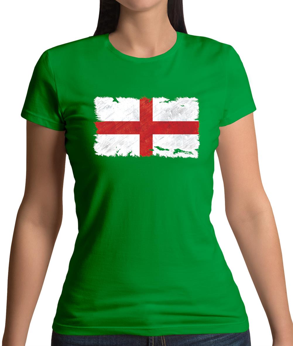 England Grunge Style Flag Womens T-Shirt England Grunge Style Flag Womens T-Shirt