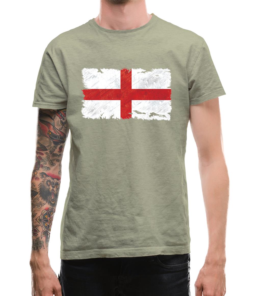 England Grunge Style Flag Mens T-Shirt England Grunge Style Flag Mens T-Shirt
