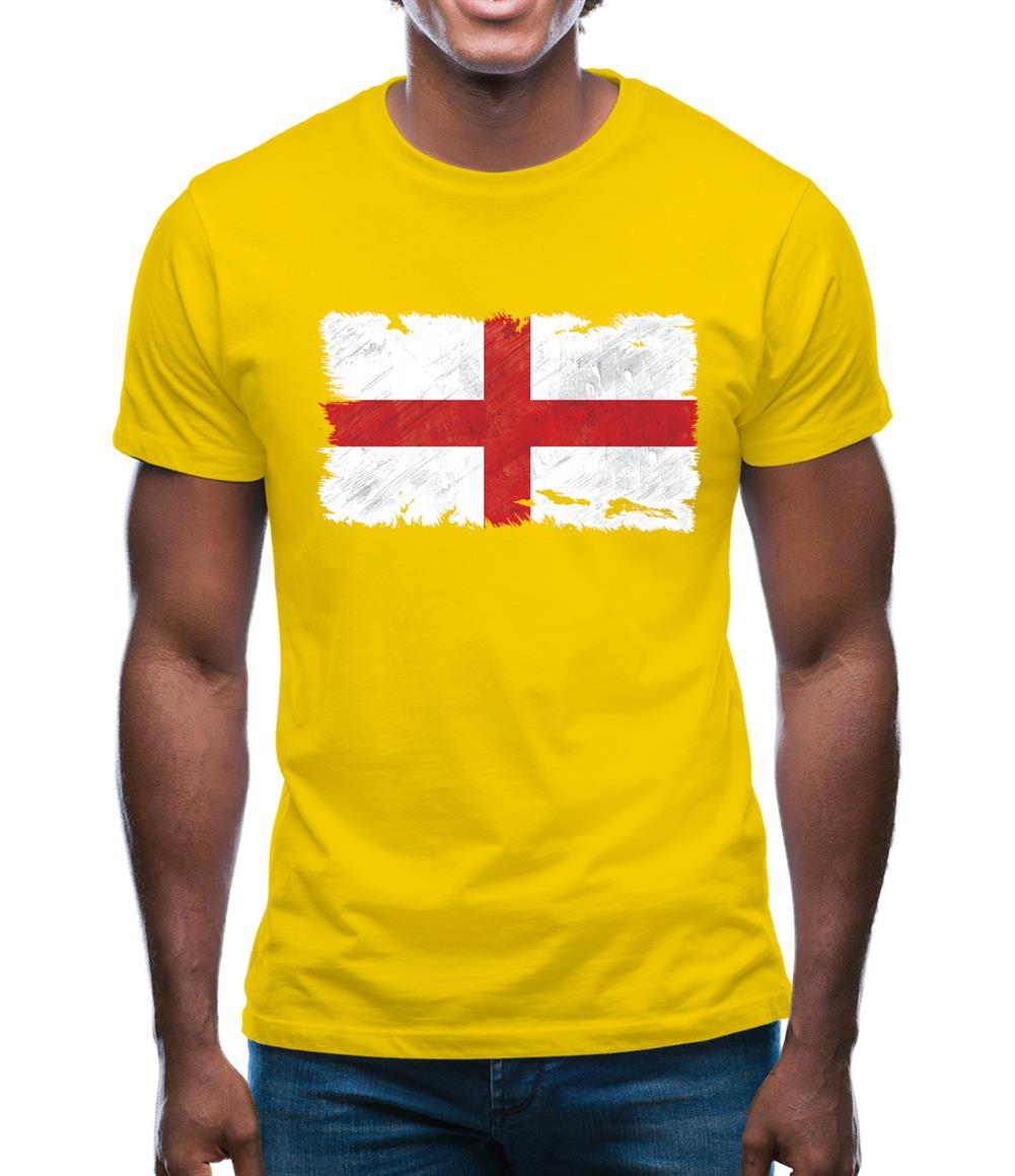England Grunge Style Flag Mens T-Shirt England Grunge Style Flag Mens T-Shirt