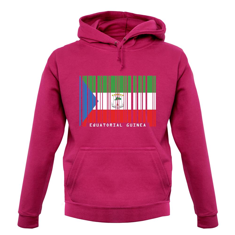 Equatorial Guinea  Barcode Style Flag unisex hoodie Equatorial Guinea  Barcode Style Flag unisex hoodie
