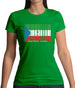 Equatorial Guinea  Barcode Style Flag Womens T-Shirt Equatorial Guinea  Barcode Style Flag Womens T-Shirt