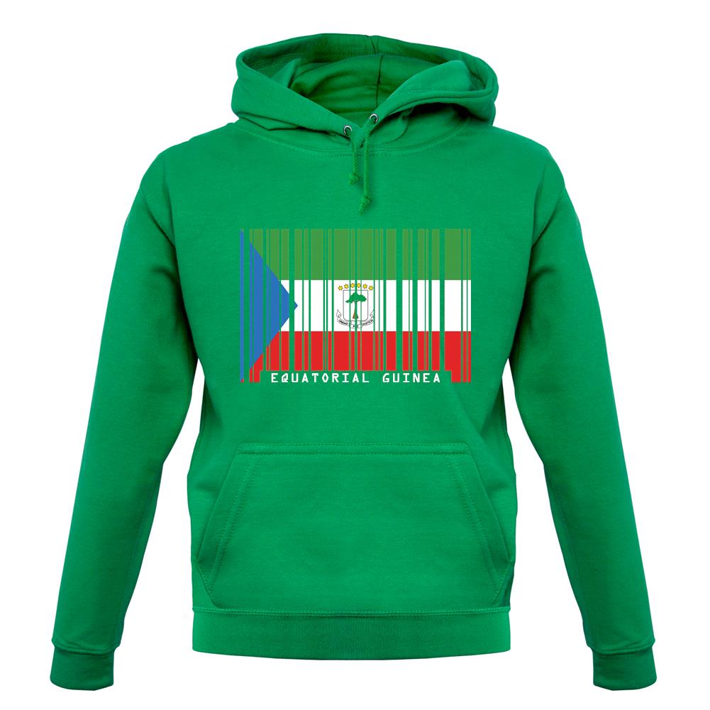 Equatorial Guinea  Barcode Style Flag unisex hoodie Equatorial Guinea  Barcode Style Flag unisex hoodie