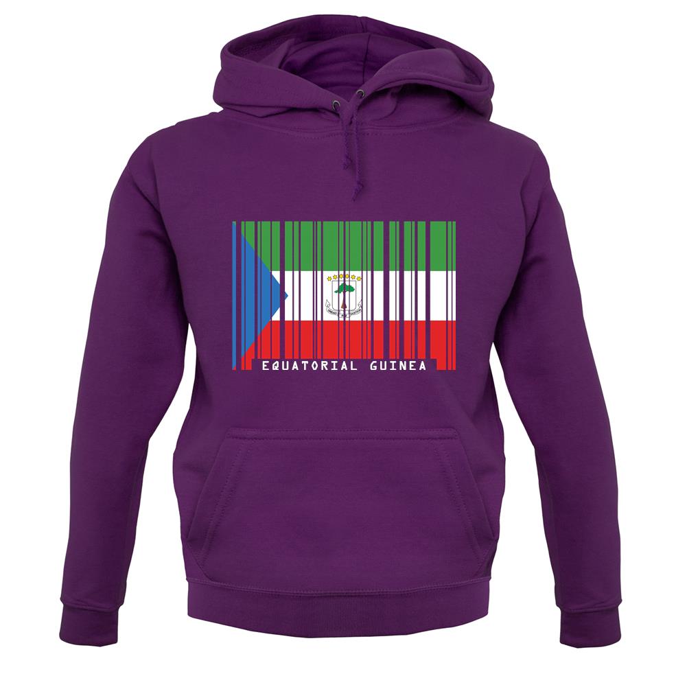 Equatorial Guinea  Barcode Style Flag unisex hoodie Equatorial Guinea  Barcode Style Flag unisex hoodie