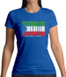 Equatorial Guinea  Barcode Style Flag Womens T-Shirt Equatorial Guinea  Barcode Style Flag Womens T-Shirt