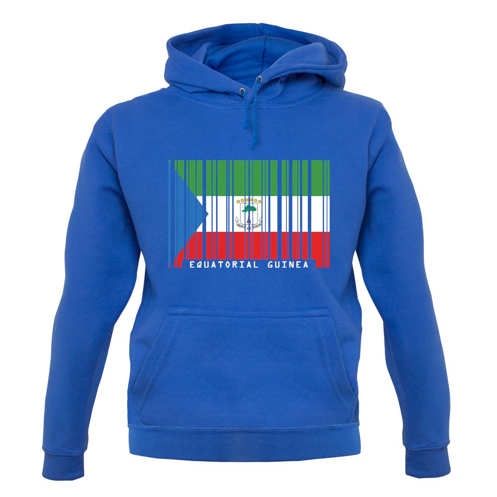 Equatorial Guinea  Barcode Style Flag unisex hoodie Equatorial Guinea  Barcode Style Flag unisex hoodie