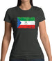 Equatorial Guinea Grunge Style Flag Womens T-Shirt Equatorial Guinea Grunge Style Flag Womens T-Shirt