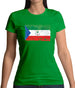 Equatorial Guinea Grunge Style Flag Womens T-Shirt Equatorial Guinea Grunge Style Flag Womens T-Shirt
