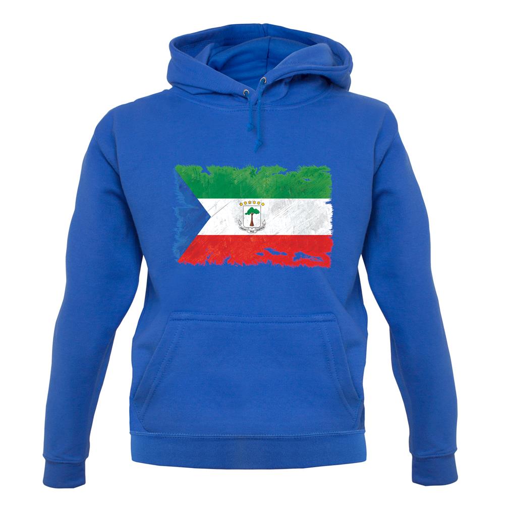 Equatorial Guinea Grunge Style Flag unisex hoodie Equatorial Guinea Grunge Style Flag unisex hoodie