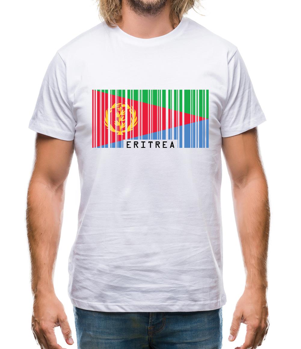 Eritrea Barcode Style Flag Mens T-Shirt Eritrea Barcode Style Flag Mens T-Shirt