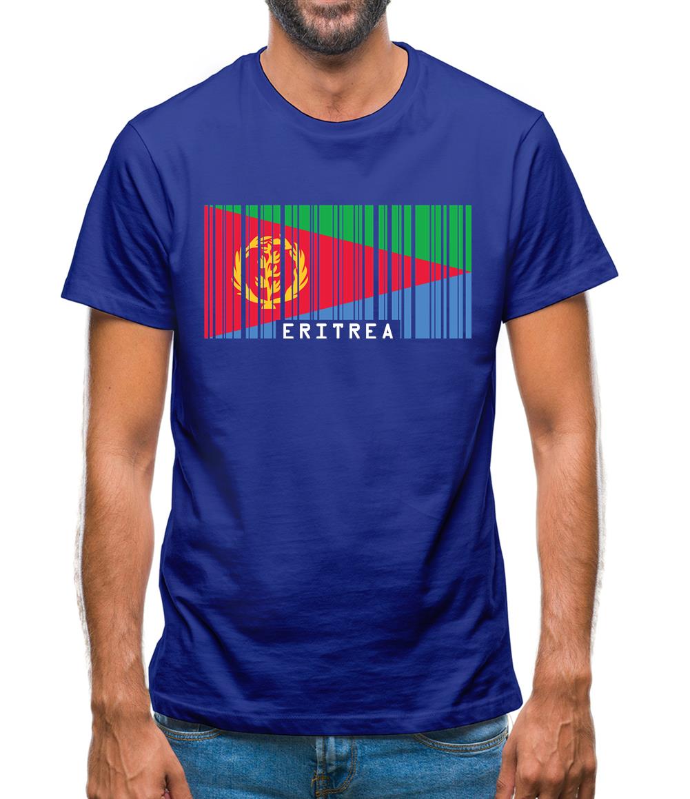 Eritrea Barcode Style Flag Mens T-Shirt Eritrea Barcode Style Flag Mens T-Shirt