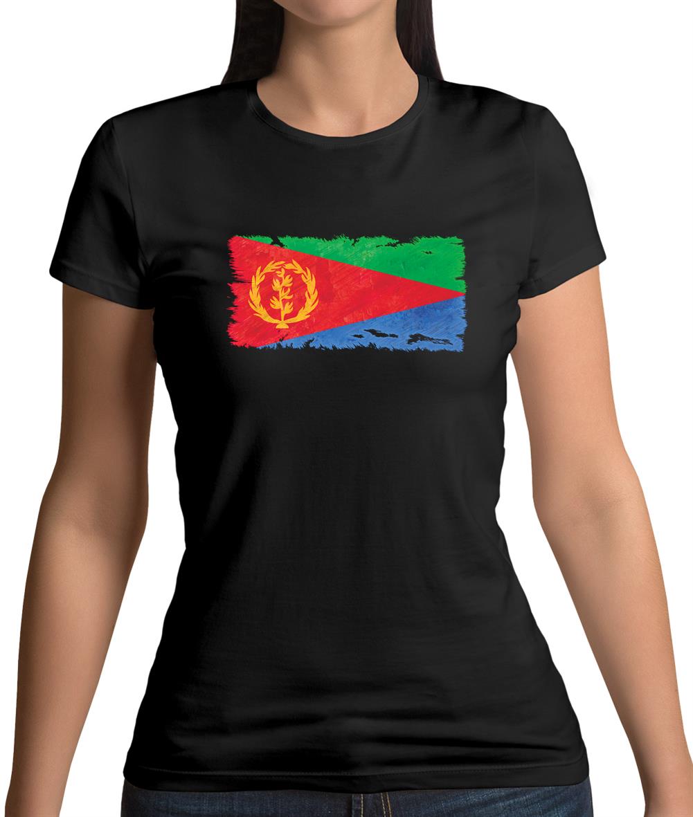 Eritrea Grunge Style Flag Womens T-Shirt Eritrea Grunge Style Flag Womens T-Shirt