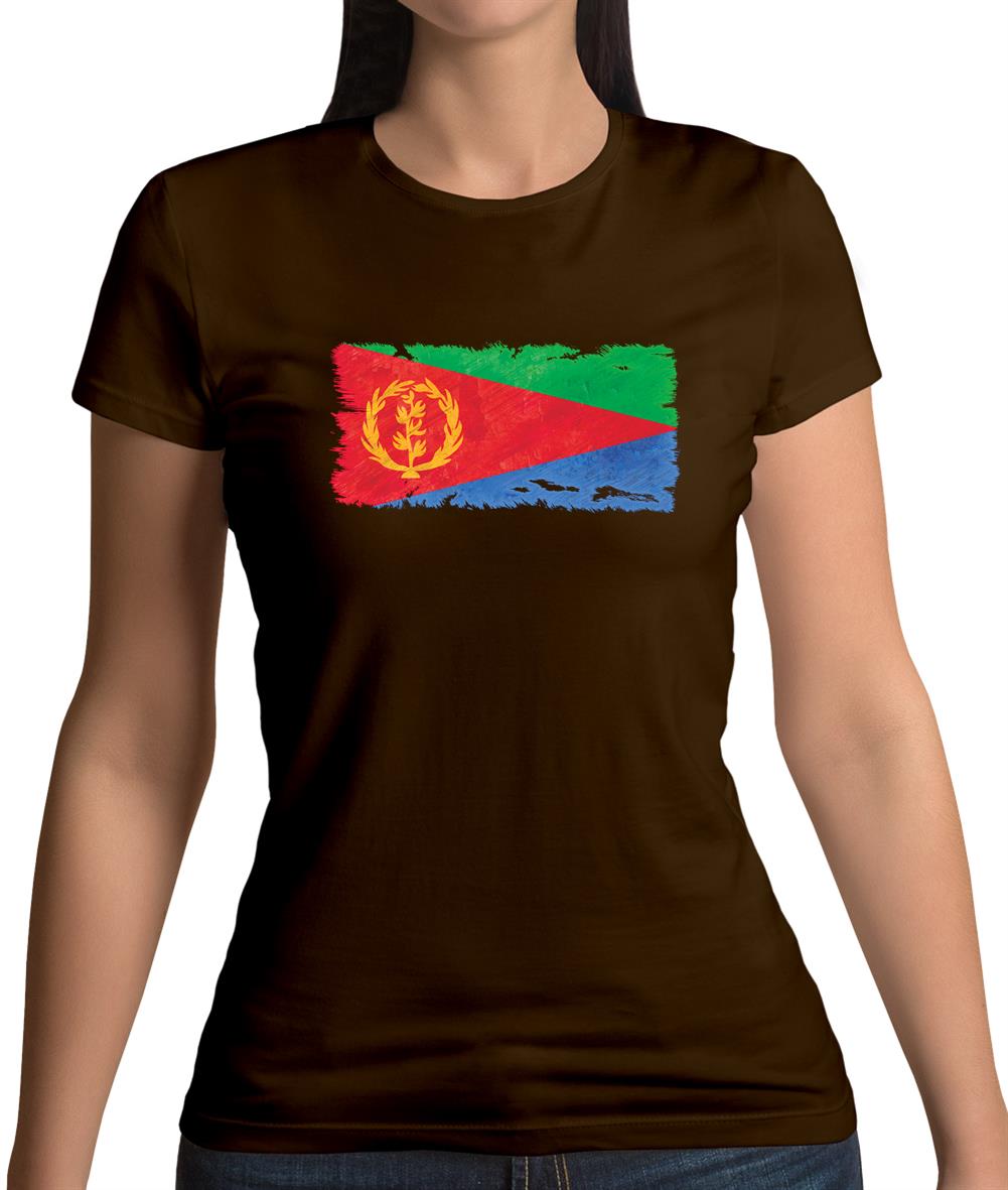 Eritrea Grunge Style Flag Womens T-Shirt Eritrea Grunge Style Flag Womens T-Shirt