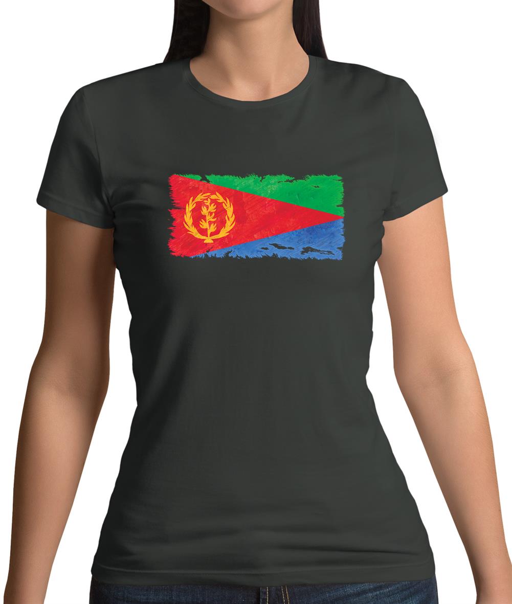 Eritrea Grunge Style Flag Womens T-Shirt Eritrea Grunge Style Flag Womens T-Shirt