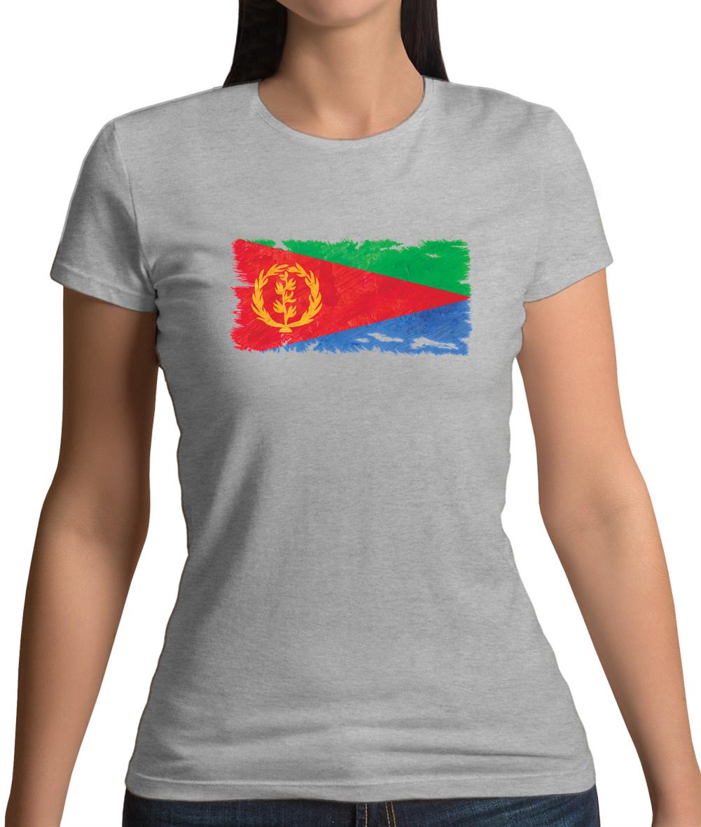 Eritrea Grunge Style Flag Womens T-Shirt Eritrea Grunge Style Flag Womens T-Shirt